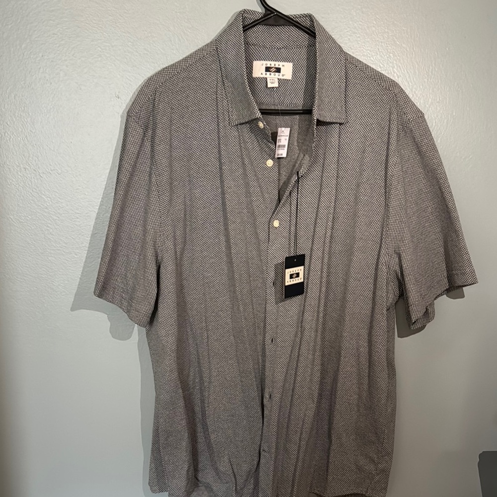 Joseph Abboud Gray Casual Button Down Shirt